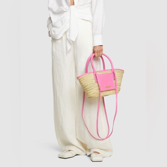 Jacquemus Le Petit Panier Soli Basket Bag (Pink) - Picture 16 of 17